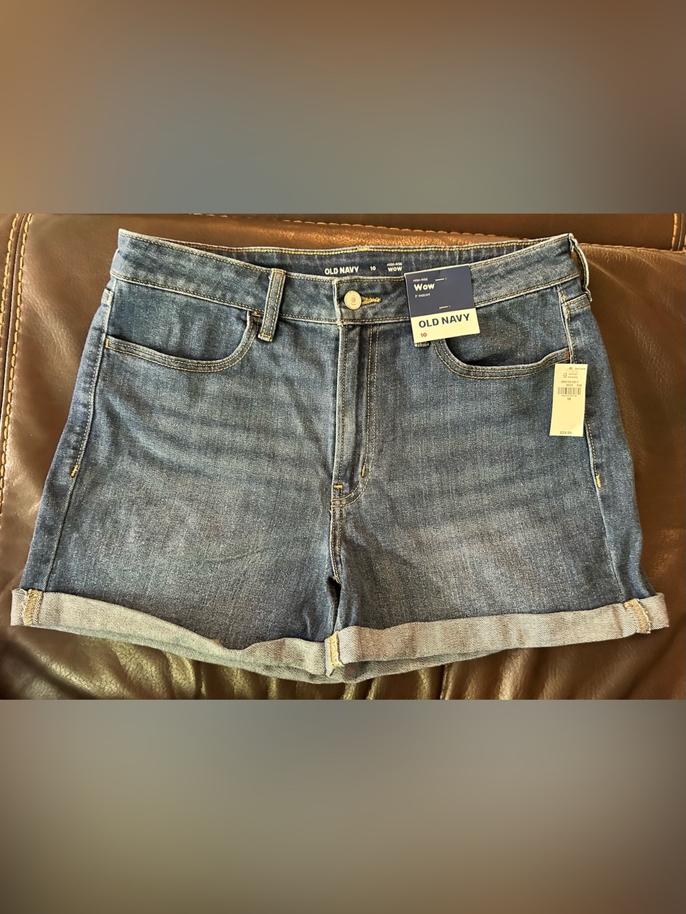Old Navy Blue Denim Cuffed Women’s Shorts